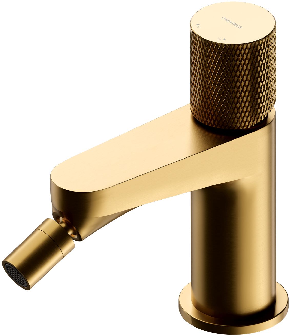Omnires Contour Bidet-Wasserhahn stehend gold CT8020GLB