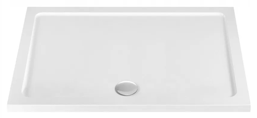 Rea Savoy Rechteckige Duschwanne mit Siphon 100x80 cm weiß REA-K5332