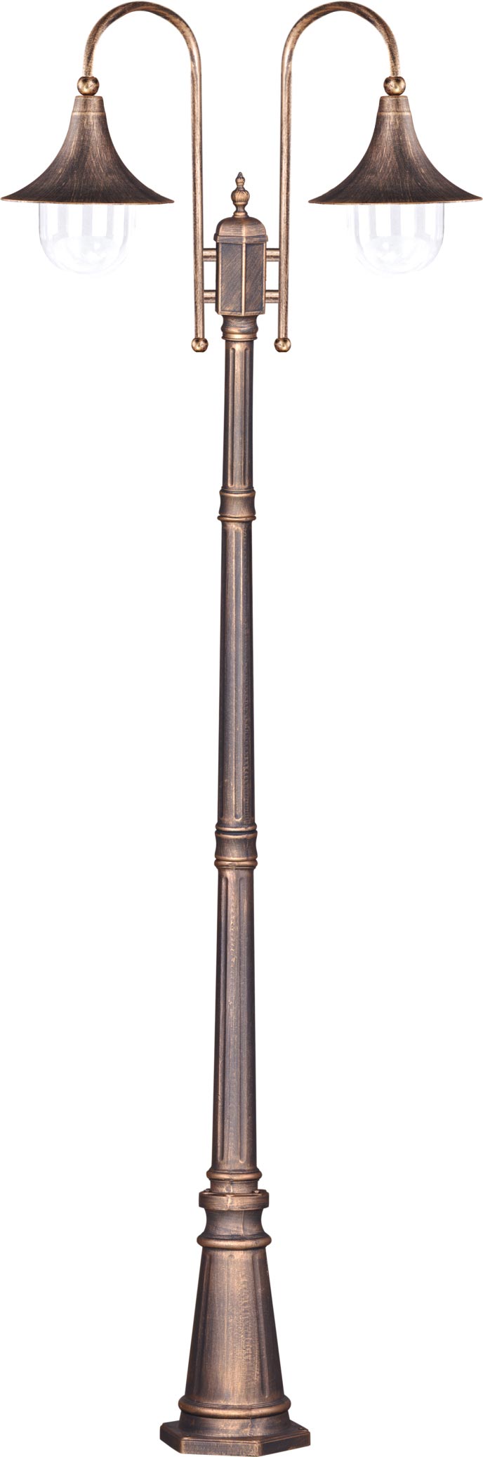 Kaja Boston Stehleuchte für den Außenbereich 2x60 W schwarz-gold K-8127CZARNY/ZŁOTY