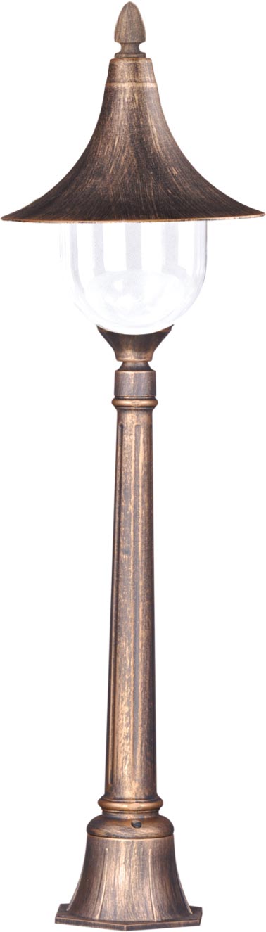 Kaja Boston Stehleuchte für den Außenbereich 1x60 W schwarz-gold K-8129CZARNY/ZŁOTY