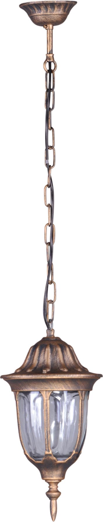 Kaja Vasco Hängelampe für den Außenbereich 1x60 W schwarz-gold K-5007H/NCZARNY/ZŁOTY