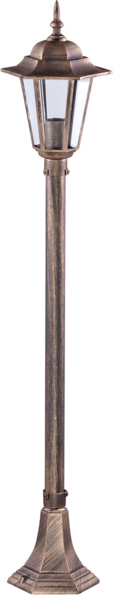 Kaja Standard Stehleuchte für den Außenbereich 1x60 W schwarz-gold K-6009BCZARNY/ZŁOTY