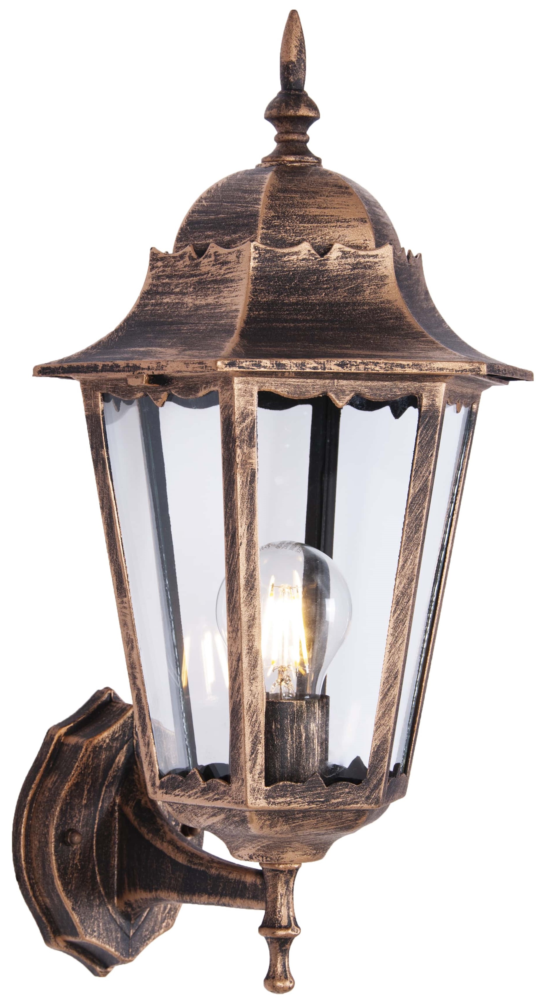 Kaja Lozana Außenwandleuchte 1x60 W schwarz-gold K-5006AUPCZARNY/ZŁOTY