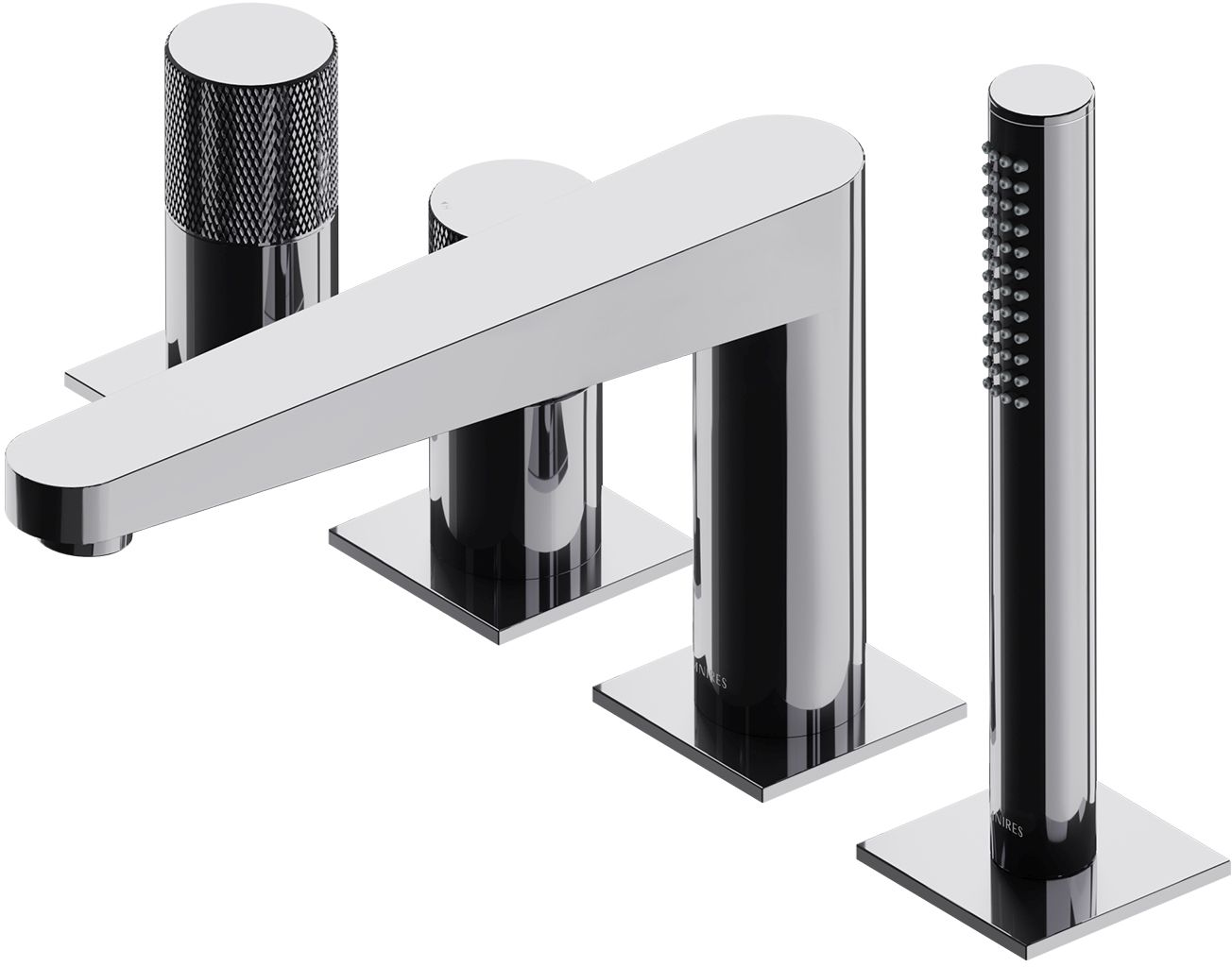 Omnires Contour Badewannen- und Duscharmatur awannenmontiert chrom CT8032CR