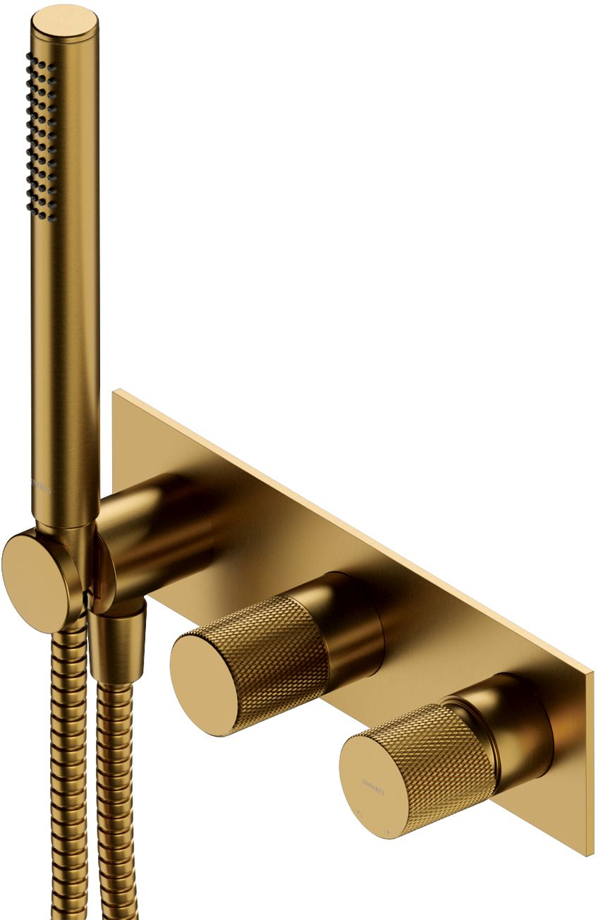 Omnires Contour Badewannen- und Duscharmatur Unterputz gold CT8035/1GLB