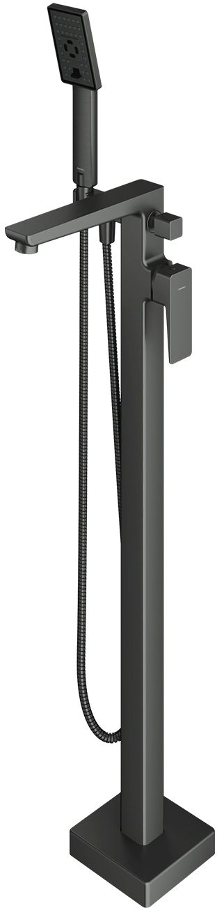 Omnires Parma Badewannen- und Duscharmatur freistehend graphit PM7433GR