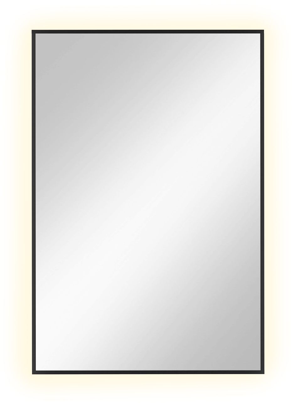 Baltica Design Tiny Border Straight Spiegel 60x90 cm rechteckig mit Beleuchtung schwarz 5904107904634