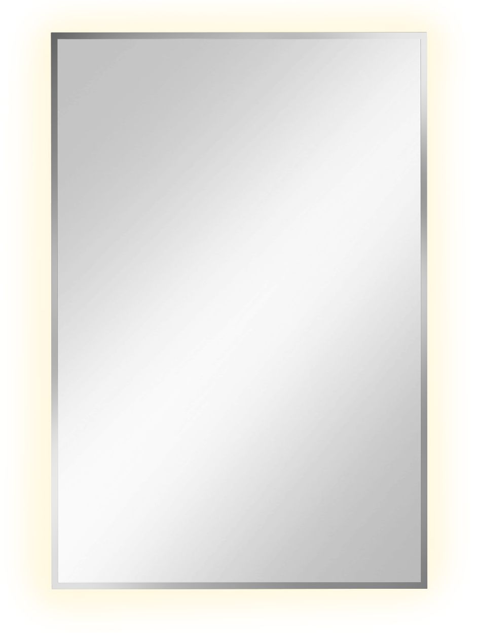 Baltica Design Tiny Border Straight Spiegel 60x90 cm rechteckig mit Beleuchtung silber 5904107904665