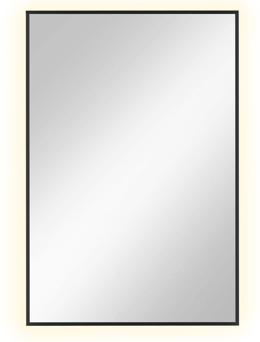 Baltica Design Tiny Border Straight Spiegel 60x90 cm rechteckig mit Beleuchtung schwarz 5904107904641