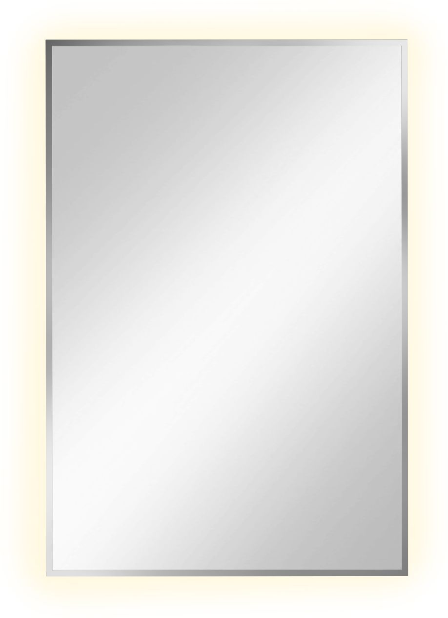 Baltica Design Tiny Border Straight Spiegel 60x90 cm rechteckig mit Beleuchtung silber 5904107904658