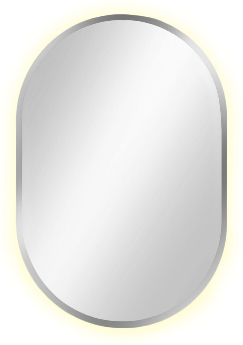 Baltica Design Tiny Border Pastille Spiegel 40x95 cm oval mit Beleuchtung silber 5904107904788