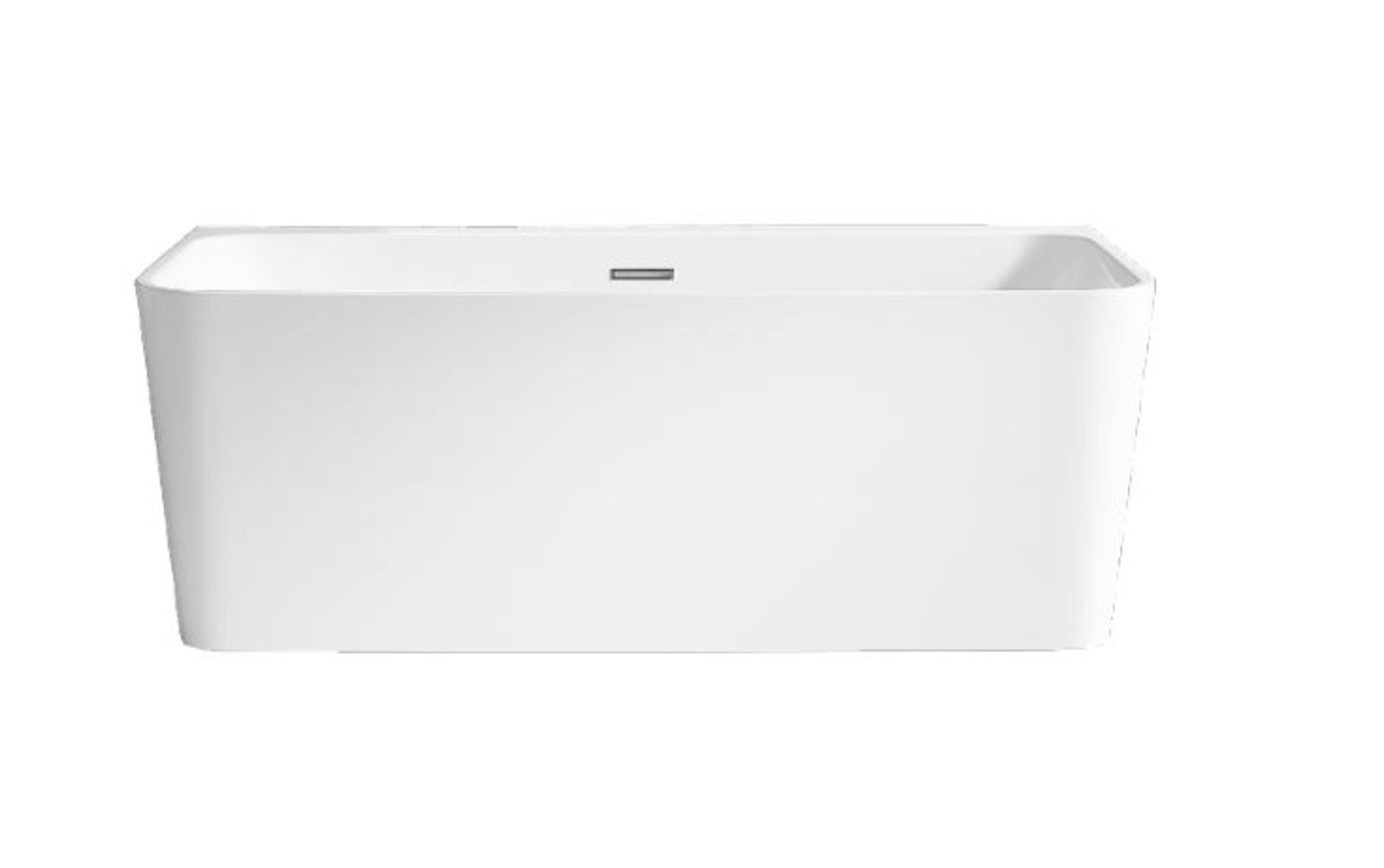 LaVita Mensola Wandmontierte Badewanne 150x80 cm rechteckig weiß 5908211411941