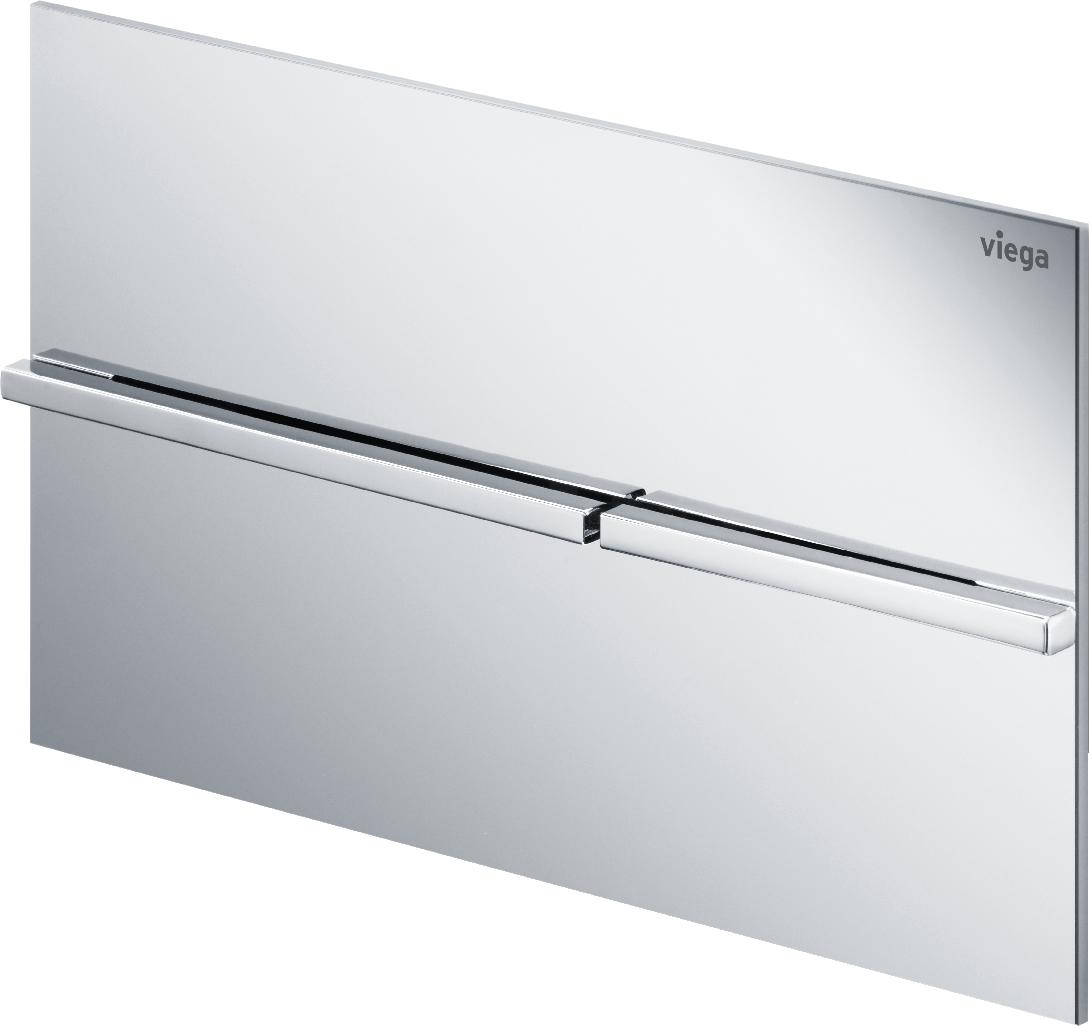 Viega Visign Betätigungsplatte für Toilette glänzender Chrom-stahl 773649