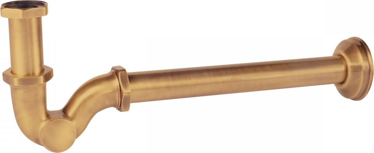 Tres Siphon für das Waschbecken Rohr gold 03463820OM