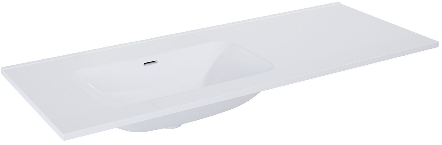 Elita Skappa Waschbecken 121x46.4 cm rechteckig Möbel-mit Blatt weiß RE041201168060