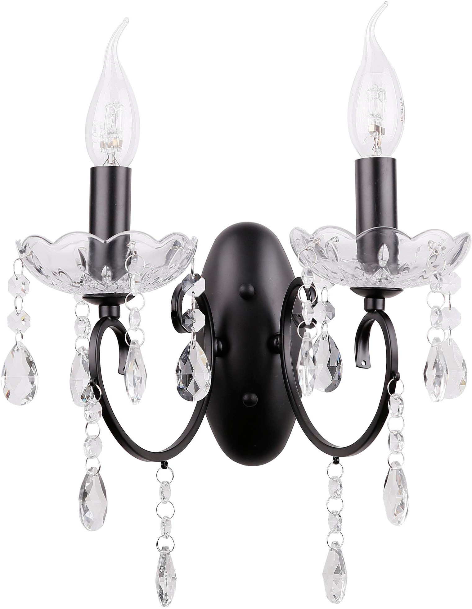 Candellux Aurora Leuchter 2x40 W schwarz 22-73723