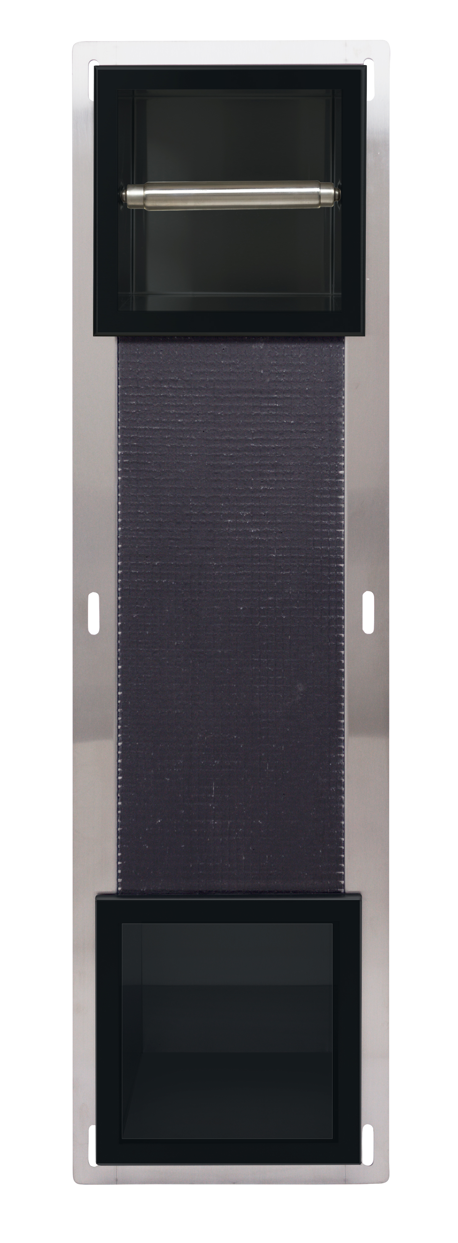 Balneo Wall-Box Paper Black Klopapierhalterung schwarz PB-BL2