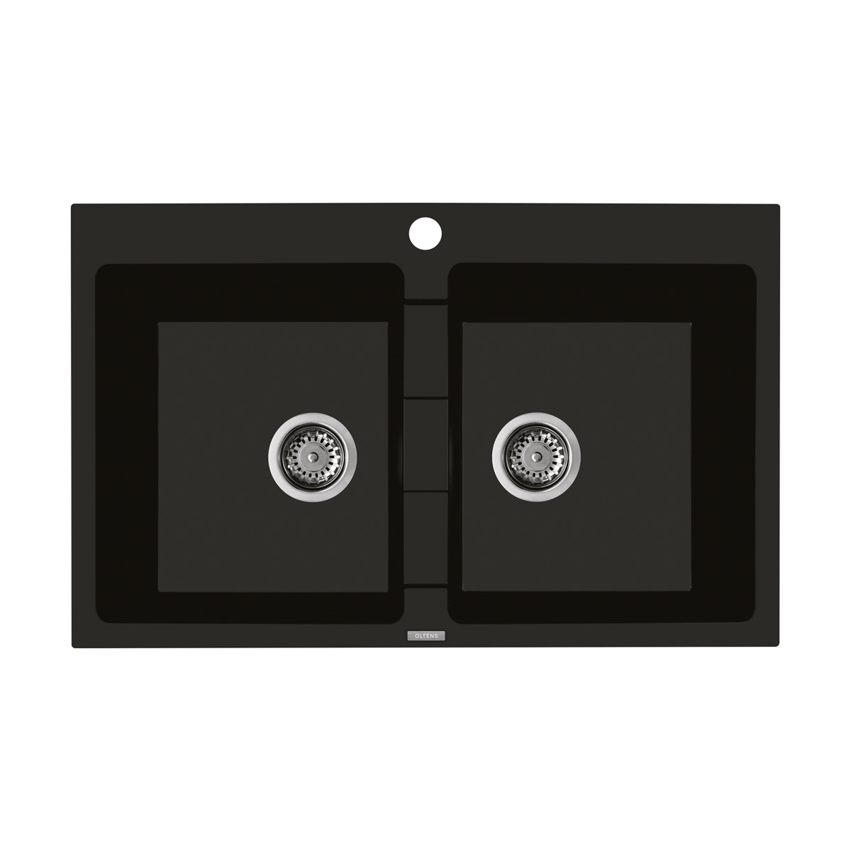 Oltens Gravan Granitspüle 78x50 cm schwarz 72400300