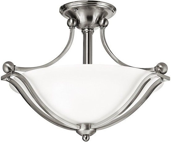 Elstead Lighting Bolla Pendelleuchte 2x100 W weiß-silber HK-BOLLA-SF