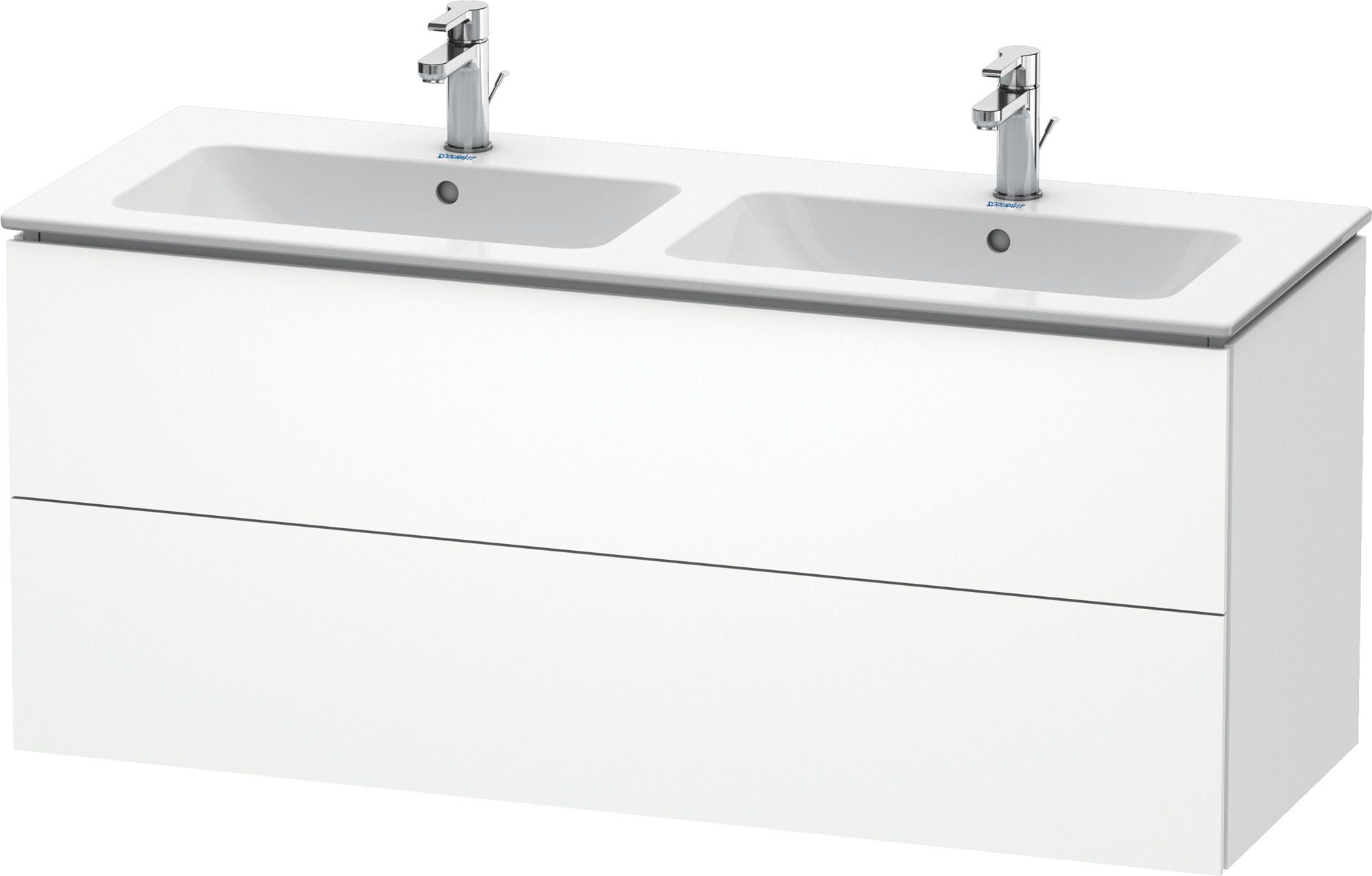 Duravit L-Cube Kabinett 129x48.1x55 cm Unterschrank hängend weiß LC625801818