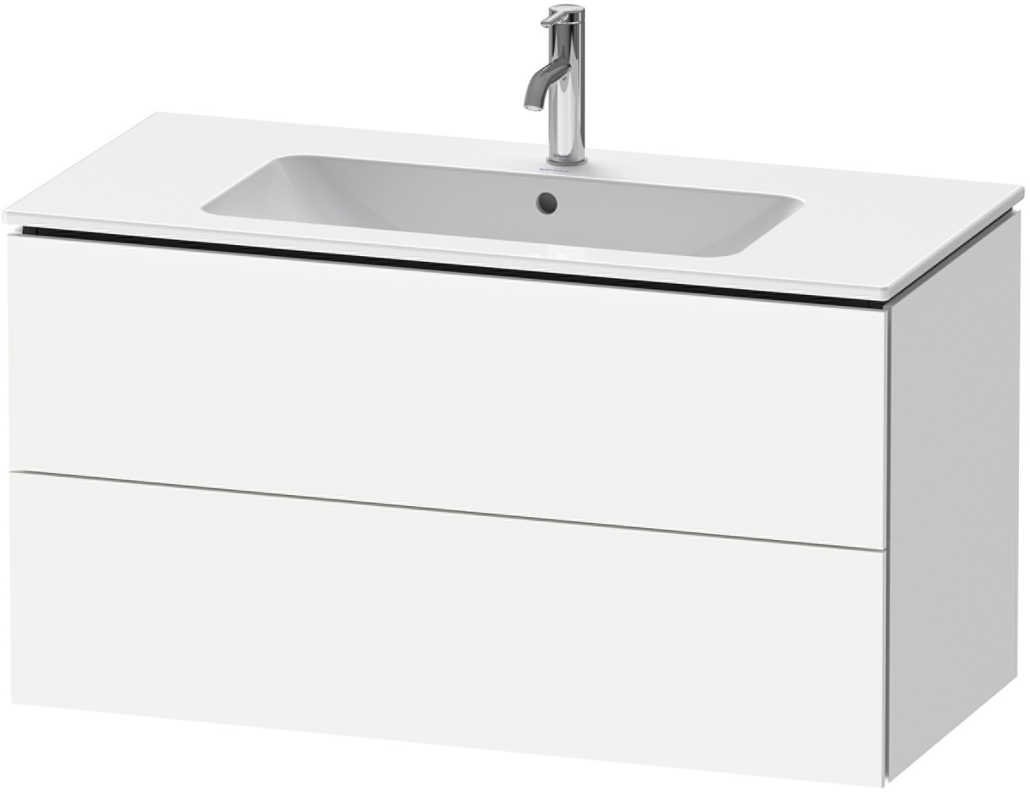 Duravit L-Cube Kabinett 102x48.1x55 cm Unterschrank hängend weiß LC624201818