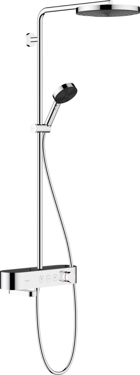 Hansgrohe Pulsify Duschset Wandmontage mit Thermostat mit Kopfbrause chrom 24230000