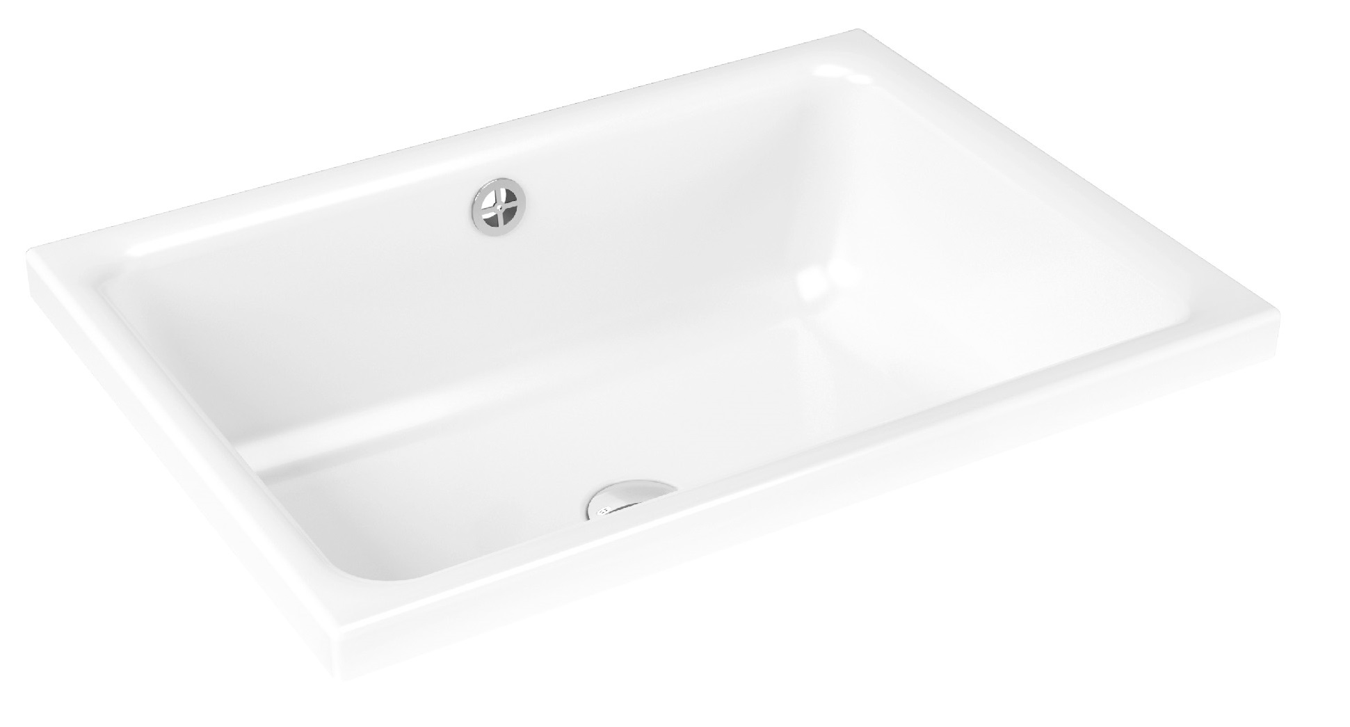 Kaldewei Cayono Waschbecken 58x41.5 cm rechteckig Einbauwaschbecken weiß 913606000001