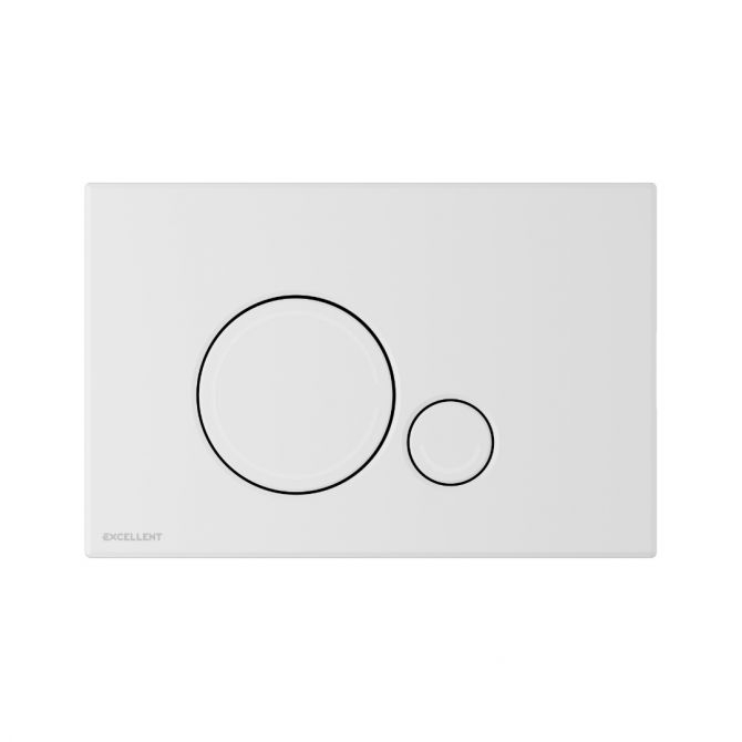 Excellent Ringo Betätigungsplatte für Toilette weiß INEX.RI230.150.WH