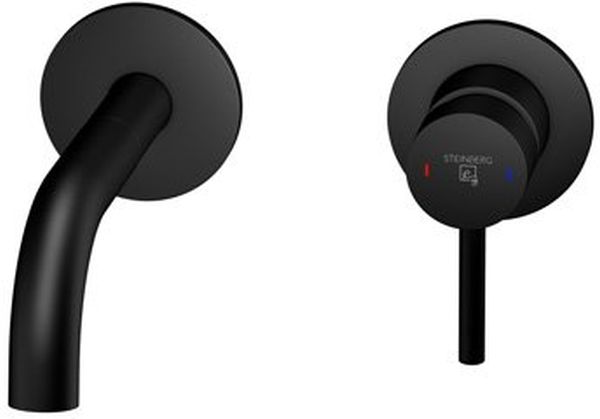 Steinberg 100 Waschtischarmatur Unterputz schwarz 10018043S