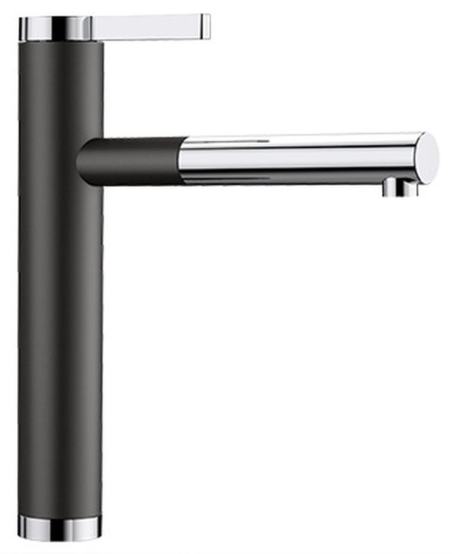 Blanco Linee-S Küchenarmatur Stehend chrom-schwarz 526171