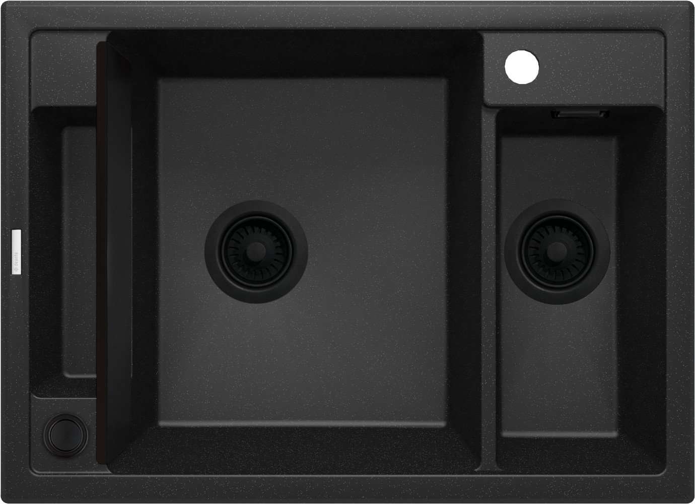 Deante Magnetic granitspüle 69x50 cm schwarz ZRM_G503