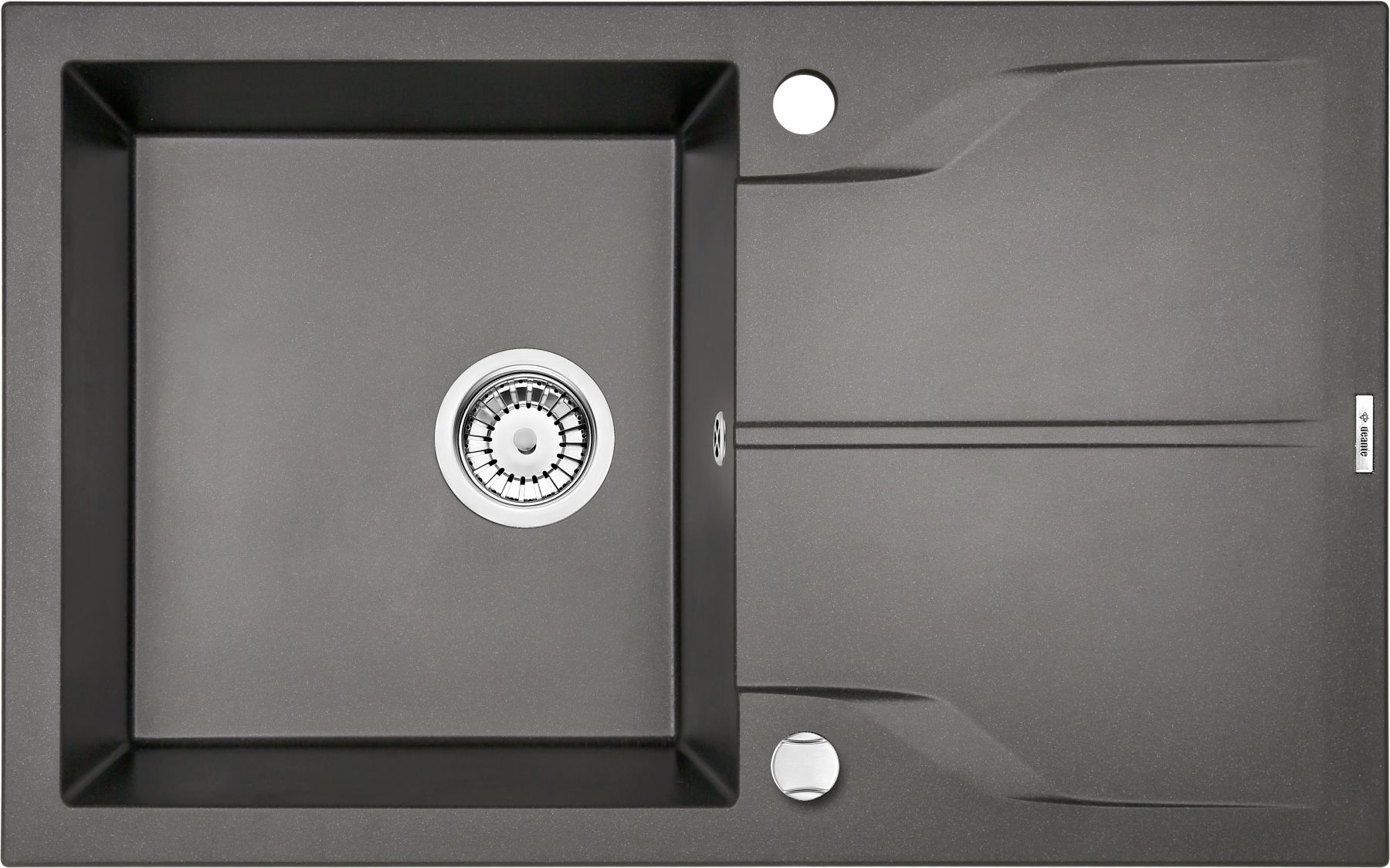 Deante Andante Flush granitspüle 78x49 cm anthrazit ZQN_T11F