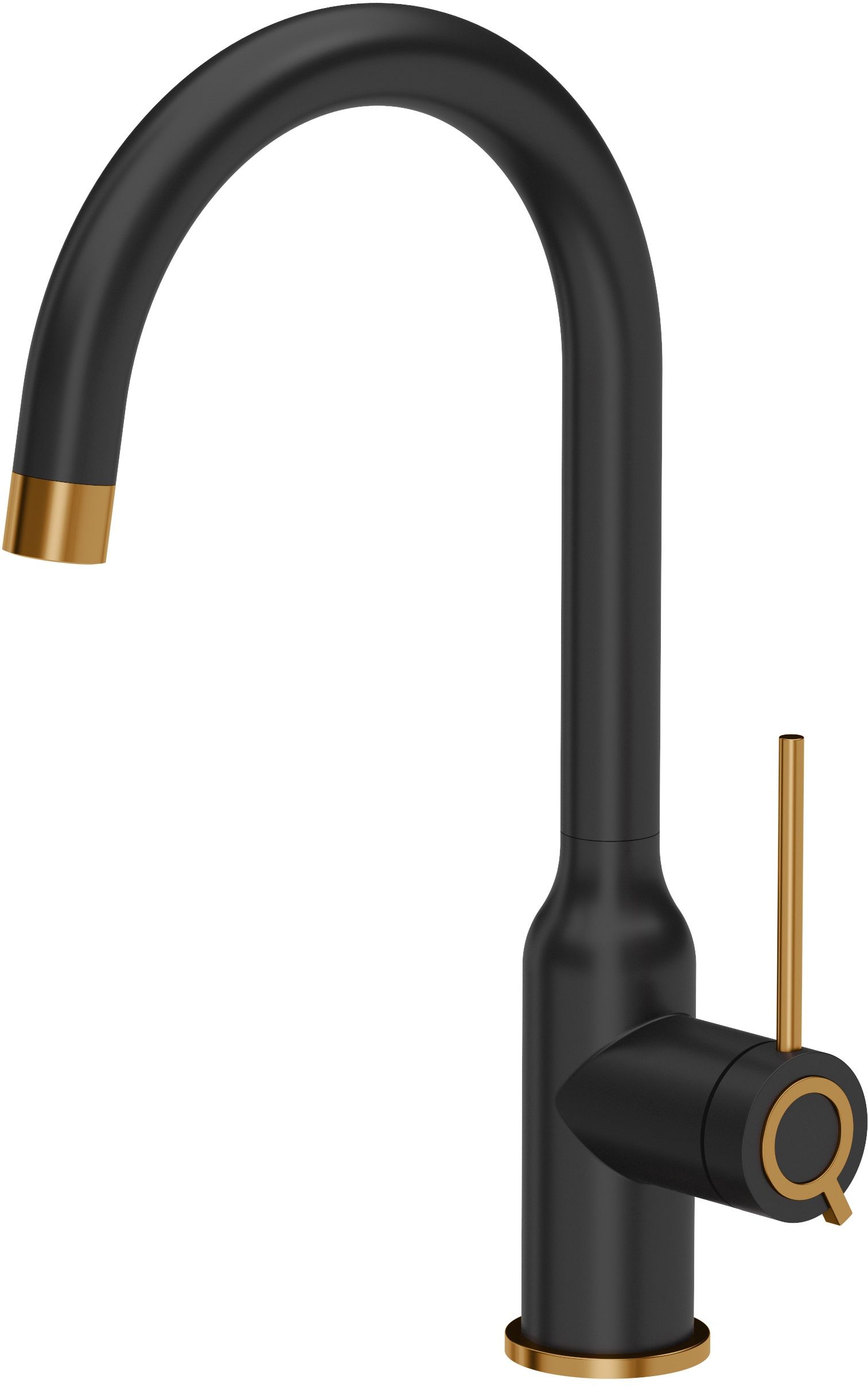 Quadron Ingrid Q Line küchenarmatur stehend schwarz-kupfer 3523500_BLMPVDC1
