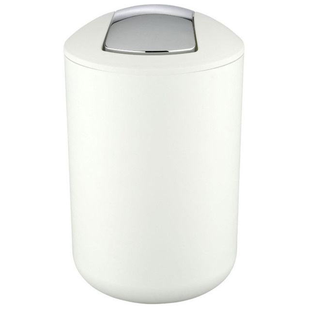 Wenko Brasil Papierkorb 6.5 l chrom-weiß 21207100