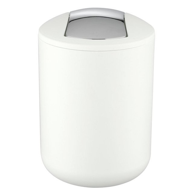 Wenko Brasil Papierkorb 2 l chrom-weiß 21206100