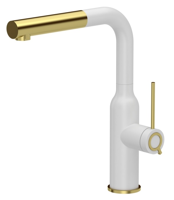 Quadron Angelina Q Line küchenarmatur stehend weiß-gold/altgold 3573500_WHMPVDG1