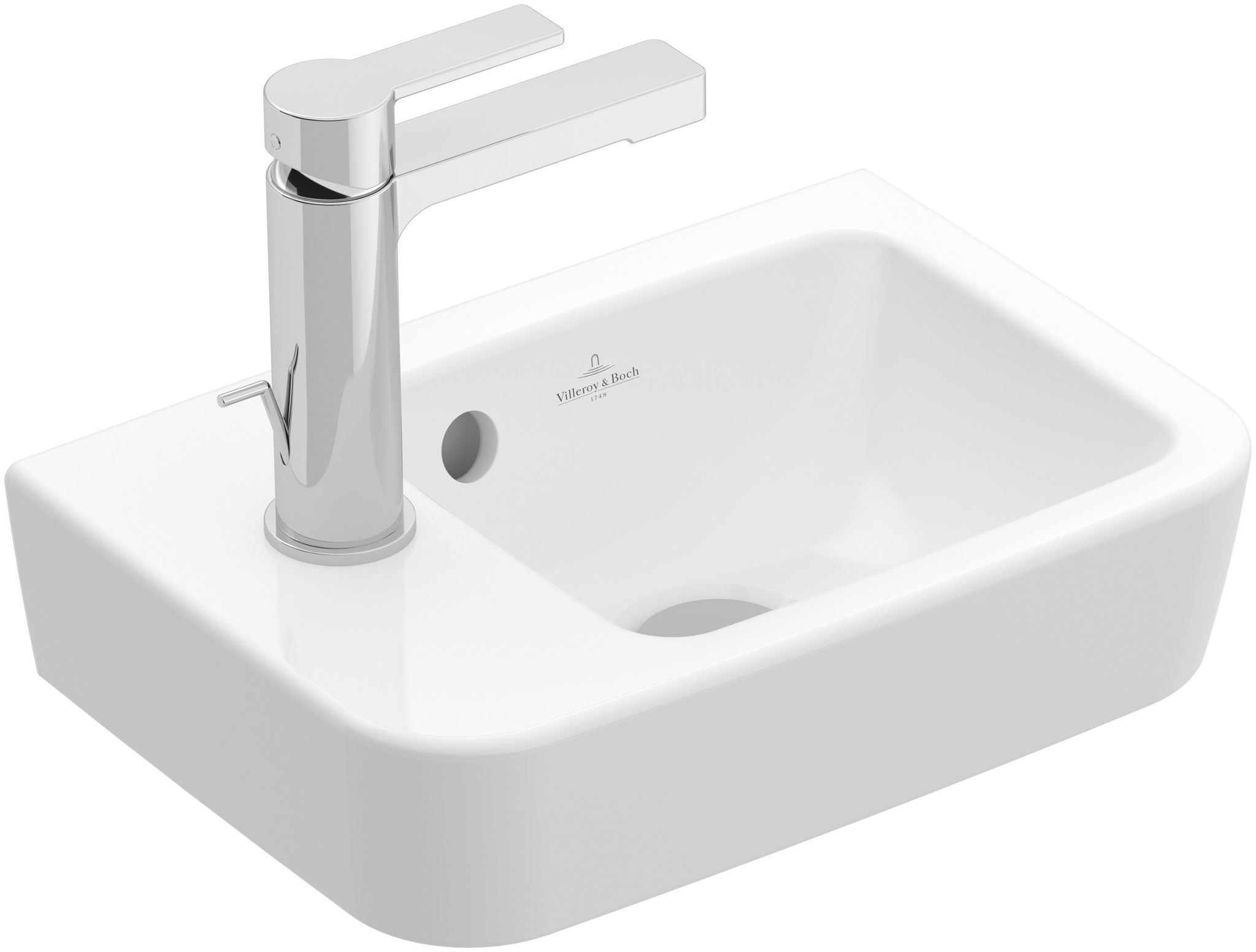 Villeroy & Boch O.Novo Waschbecken 36x25 cm rechteckig Klassisch weiß 434236T2