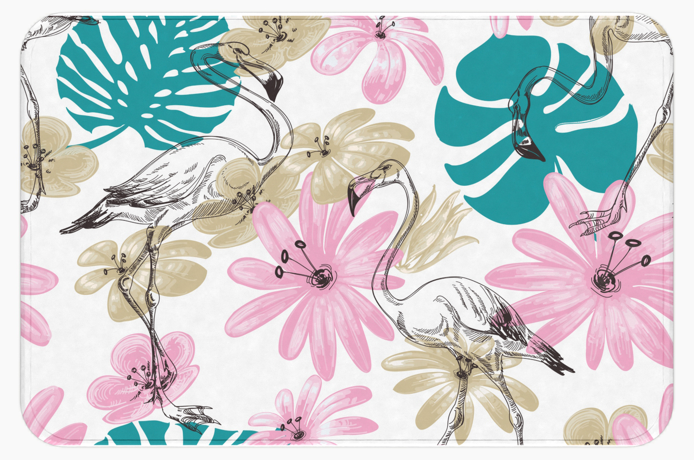 Hyggli Badezimmerteppich 60x40 cm rechteckig farbmischung 70-049