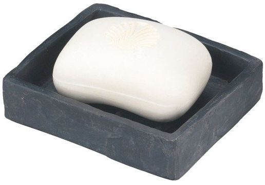 Wenko Slate Rock Seifenschale stehende schwarz-grau 17922100