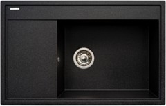 Pyramis Camea Granitspüle 79x50 cm schwarz 070091201