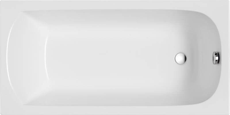 Polimat Classic Rechteckige Badewanne 170x70 cm weiß 00725