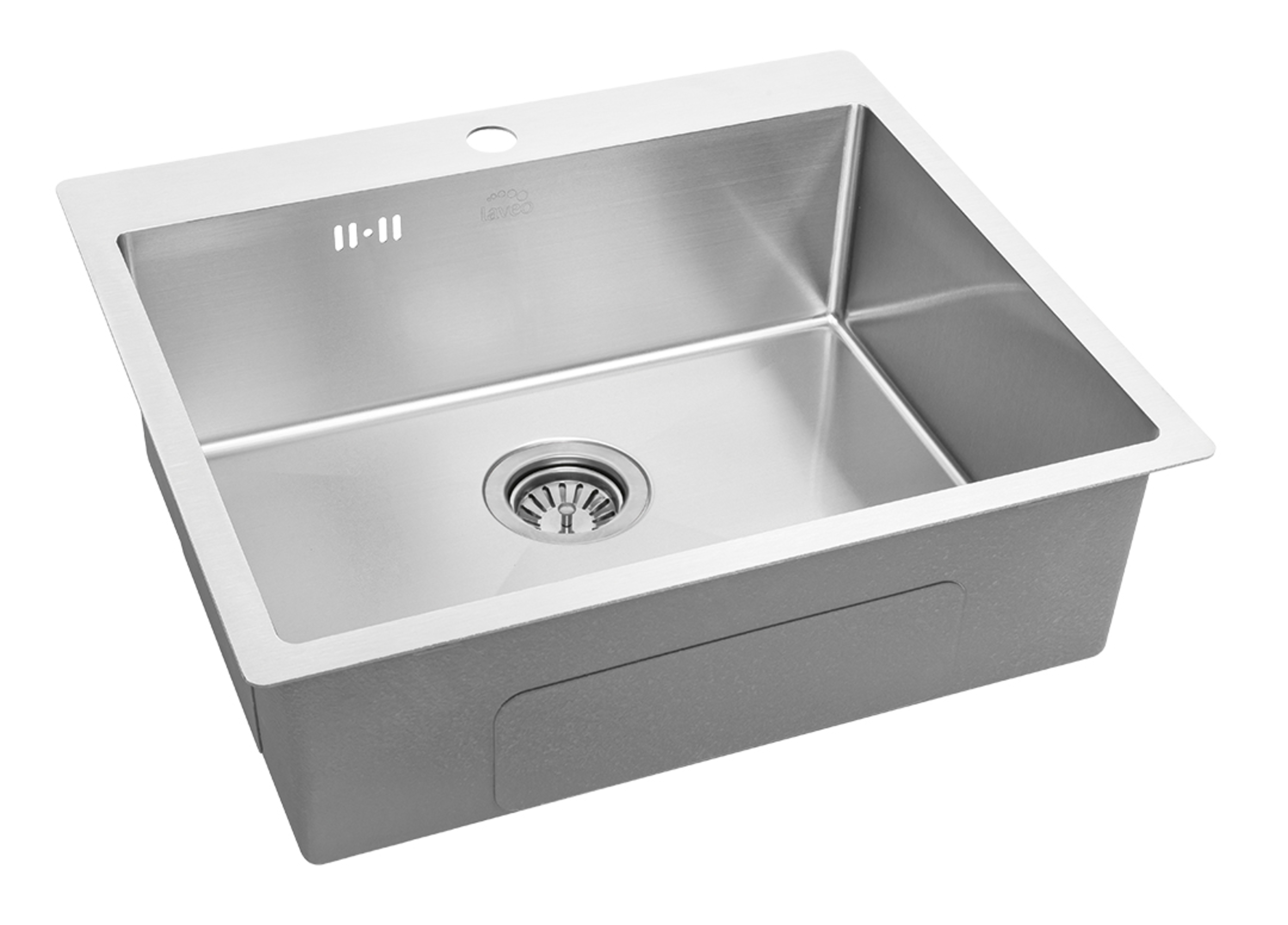 Laveo Marmara Edelstahlspüle 59x51 cm SAM010T