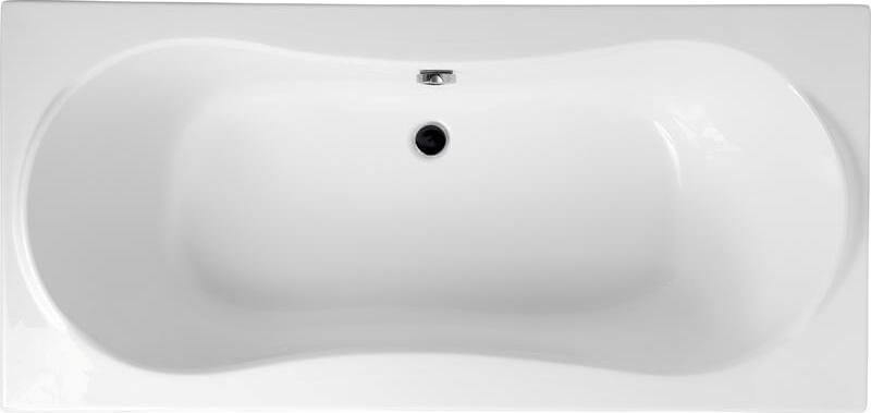 Polimat Long Rechteckige Badewanne 180x80 cm weiß 00429