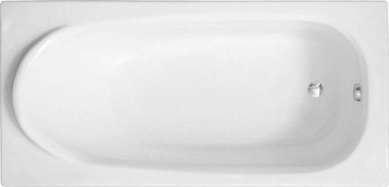Polimat Medium Rechteckige Badewanne 190x80 cm weiß 00298
