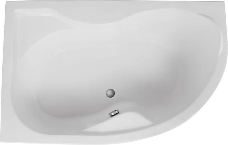 Polimat Dora Eckbadewanne 170x110 cm linksseitig weiß 00358