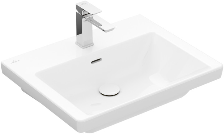 Villeroy & Boch Subway 3.0 Waschbecken 60x47 cm rechteckig Klassisch-Möbel weiß 4A706001