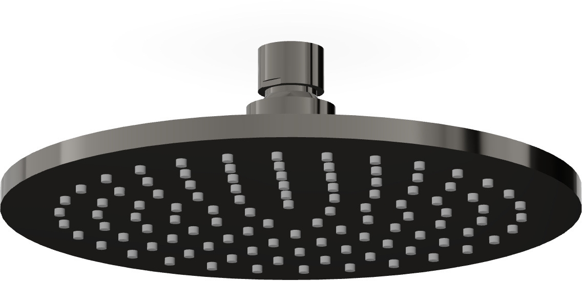 Zucchetti Kopfbrause 20x20 cm rund schwarz Z94265.C50