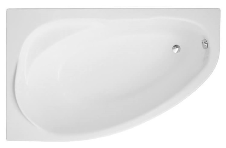 Polimat Marea Eckbadewanne 150x100 cm linksseitig weiß 00295
