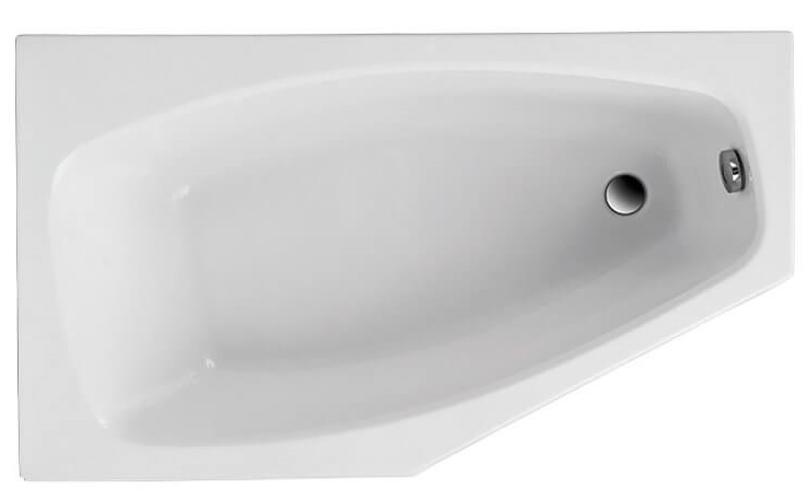 Polimat Marika Eckbadewanne 140x80 cm linksseitig weiß 00682