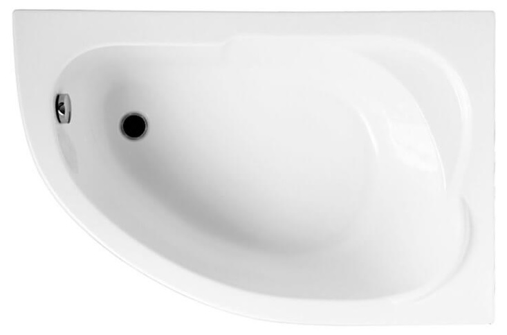 Polimat Standard Eckbadewanne 130x85 cm rechtsseitig weiß 00343